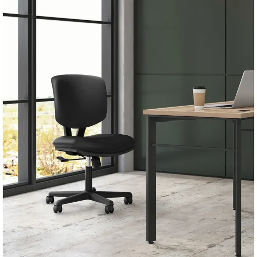 HON Office Chairs<Volt 5700 Series Polyester Task Chair, Black (5701GA10T)