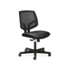 HON Office Chairs<Volt Mesh Back Leather Computer and Desk Chair, Black (H5711.SB11.T)