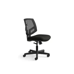 HON Office Chairs<Volt Mesh Back Leather Computer and Desk Chair, Black (H5711.SB11.T)