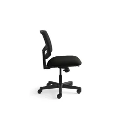 HON Office Chairs<Volt Mesh Back Leather Computer and Desk Chair, Black (H5711.SB11.T)