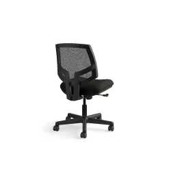HON Office Chairs<Volt Mesh Back Leather Computer and Desk Chair, Black (H5711.SB11.T)