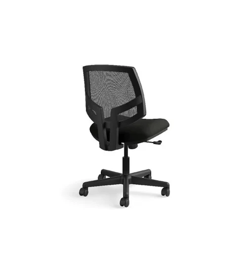 HON Office Chairs<Volt Mesh Back Leather Computer and Desk Chair, Black (H5711.SB11.T)