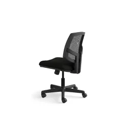 HON Office Chairs<Volt Mesh Back Leather Computer and Desk Chair, Black (H5711.SB11.T)