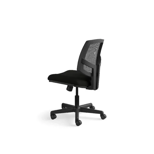 HON Office Chairs<Volt Mesh Back Leather Computer and Desk Chair, Black (H5711.SB11.T)