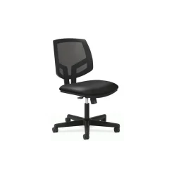 HON Office Chairs<Volt Mesh Back Leather Task Chair, Black (5713SB11T)