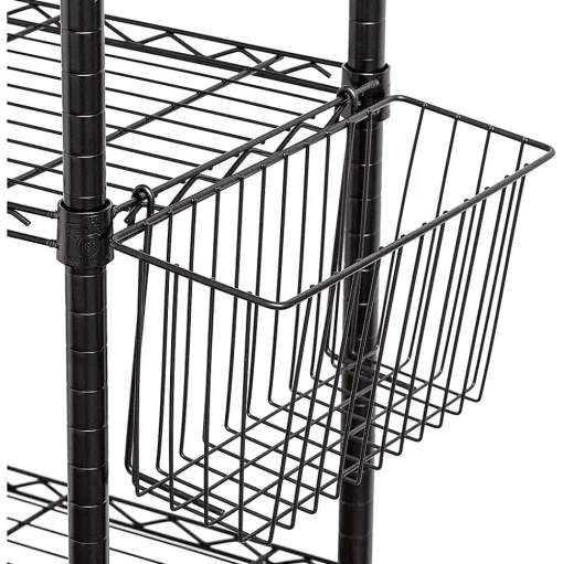 Honey-Can-Do Shelving<Honey Can Do Basket 13-3/8", Black ( SHF-04052 )