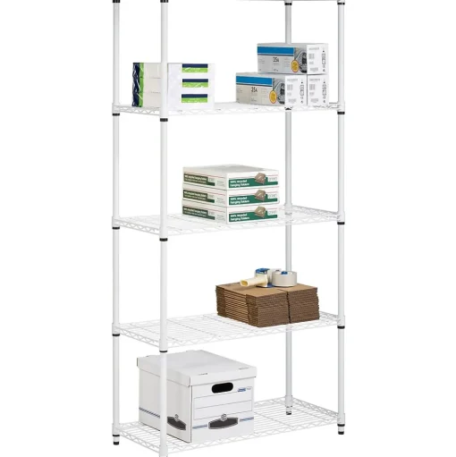 Honey-Can-Do Shelving<Honey Can Do 5-Shelf Metal Shelving Unit, White (SHF-01573)
