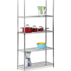 Honey-Can-Do Shelving<Honey Can Do 5-Tier 200 Lb. Capacity Shelving Unit, Chrome