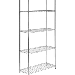Honey-Can-Do Shelving<Honey Can Do 5-Tier 200 Lb. Capacity Shelving Unit, Chrome