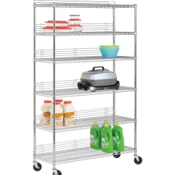 Honey-Can-Do Shelving<Honey Can Do 6-Tier Steel Shelving 600 Lb. Capacity, Chrome (SHF-0926)
