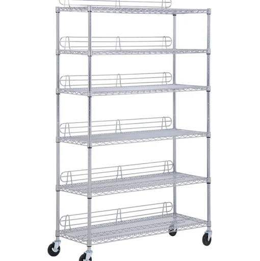 Honey-Can-Do Shelving<Honey Can Do 6-Tier Steel Shelving 600 Lb. Capacity, Chrome (SHF-0926)