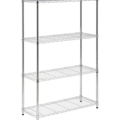Honey-Can-Do Shelving<Honey-Can Do 4-Tier 250lb. Capacity Shelving Unit, Chrome (SHF-09437)