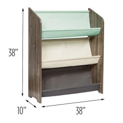 Honey-Can-Do Bookcases<38" 3-Shelf Kids Book Rack (SHF-08278)