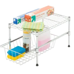 Honey-Can-Do Shelving<Cabinet 11-3/4", Chrome (SHF-04058)