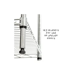 Honey-Can-Do Shelving<Mini Microwaveable Shelf w/MDF Top, Chrome (SHF-09256)