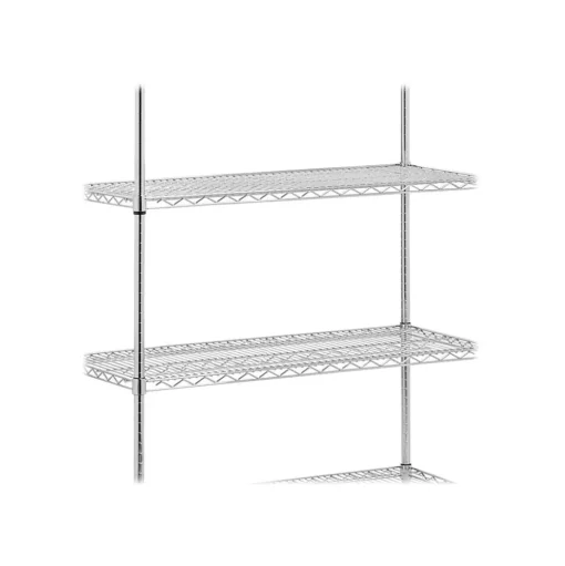 Honey-Can-Do Shelving<5-Shelf Metal Unit, 42"W, Chrome (SHF-01441)
