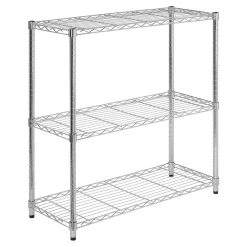 Honey-Can-Do Shelving<Three Tier Storage Shelf, Chrome (SHF-09367)