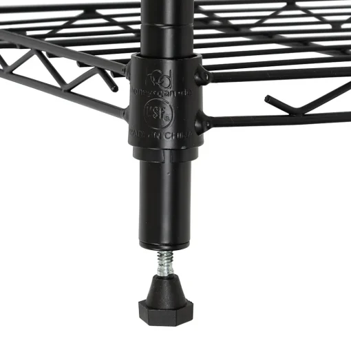 Honey-Can-Do Shelving<6-Tier Compact Triangle Corner Shelving Unit, Black (SHF-10005)