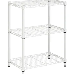 Honey-Can-Do Shelving<3-Tier Shelving Unit - 250 Lb. Capacity, White (SHF-09619)