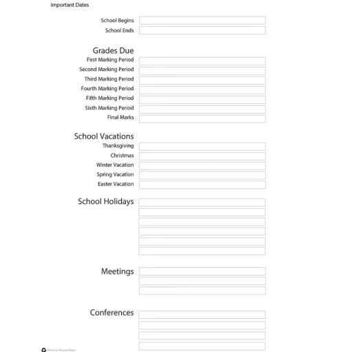 House of Doolittle Grade Books<Lesson Planner Book, Pack of 2 (HOD51007-2)