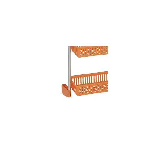 Household Essentials Shelving<OTD 6-Shelf Hanging Storage Rack, 57" x 19.25" x 6.25", Orange (2152-1)