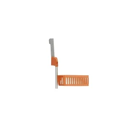 Household Essentials Shelving<OTD 6-Shelf Hanging Storage Rack, 57" x 19.25" x 6.25", Orange (2152-1)