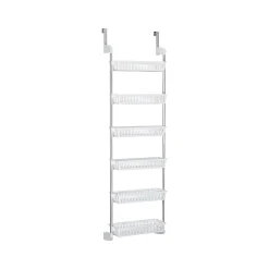 Household Essentials Shelving<6-Shelf Plastic Over-the-Door Storage Rack, 18", (2154-1)