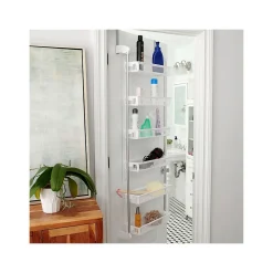 Household Essentials Shelving<6-Shelf Plastic Over-the-Door Storage Rack, 18", (2154-1)