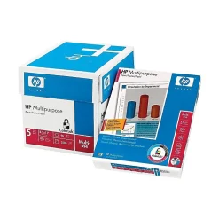 HP Multipurpose Paper<8.5" x 11" Multipurpose Paper, 20 lbs., 96 Brightness, 500/Ream, 5 Reams/Carton (115100)