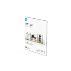 HP Photo Paper<Advanced Photo Paper, Glossy, 8" x 10", 25 Sheets/Pack (6J777A)