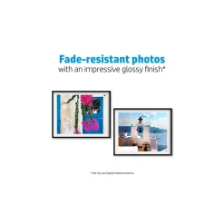 HP Photo Paper<Advanced Photo Paper, Glossy, 8" x 10", 25 Sheets/Pack (6J777A)