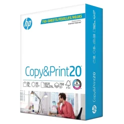 HP Multipurpose Paper<Copy&Print20 8.5" x 11" Multipurpose Paper, 20 lbs., 92 Brightness, 750 Sheets/Ream (200030)