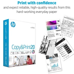 HP Multipurpose Paper<Copy&Print20 8.5" x 11" Multipurpose Paper, 20 lbs., 92 Brightness, 750 Sheets/Ream (200030)