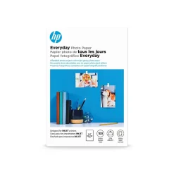 HP Photo Paper<Everyday Glossy Photo Paper, 4" x 6", 100 Sheet/Pack (CR759A)