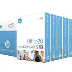 HP Copy Paper<Office20 8.5" x 11" Copy Paper, 20 lbs., 92 Brightness, 2500 Sheets/Carton (C8511C)