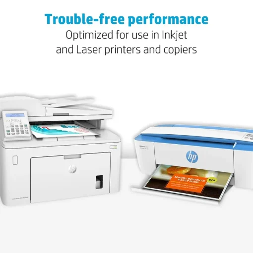 HP Multipurpose Paper<Premium24 8.5" x 11" Laser Paper, 24 lbs., 100 Brightness, 500 Sheets/Ream (J1124)