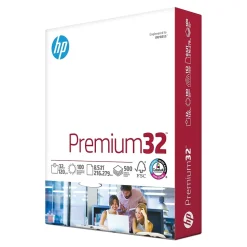 HP Multipurpose Paper<Premium32 8.5" x 11" Multipurpose Paper, 32 lbs., 100 Brightness, 500 Sheets/Ream (113100)