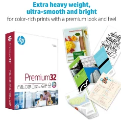 HP Multipurpose Paper<Premium32 8.5" x 11" Multipurpose Paper, 32 lbs., 100 Brightness, 500 Sheets/Ream (113100)