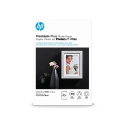 HP Photo Paper<Premium Plus Glossy Photo Paper, 4" x 6", 100 Sheet/Pack (CR668A)