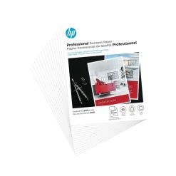 HP Photo Paper<Professional Business Glossy Brochure Paper, 8.5" x 11", 50 Sheets/Pack (4WN11A)