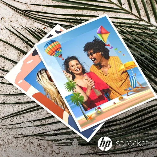 HP Photo Paper<Sprocket 3.5 x 4.25" Zink Sticky-Backed Photo Paper, 100 Sheets/Pack (IZ3X4100)