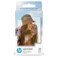 HP Photo Paper<Zink Glossy Photo Paper, 2" x 3", 20 Sheets/Pack (IZ2X320)