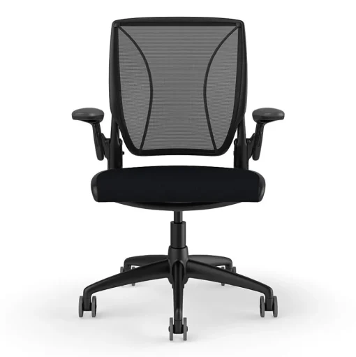 Humanscale Office Chairs<Diffrient World Ergonomic Fabric/Mesh Swivel Task Chair, Black (W11BM10CF10SHNSC)