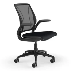 Humanscale Office Chairs<Diffrient World Ergonomic Fabric/Mesh Swivel Task Chair, Black (W11BM10CF10SHNSC)