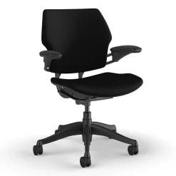 Humanscale Office Chairs<Freedom Ergonomic Fabric Swivel Task Chair, Black (F111GCF10XFSHNSC)