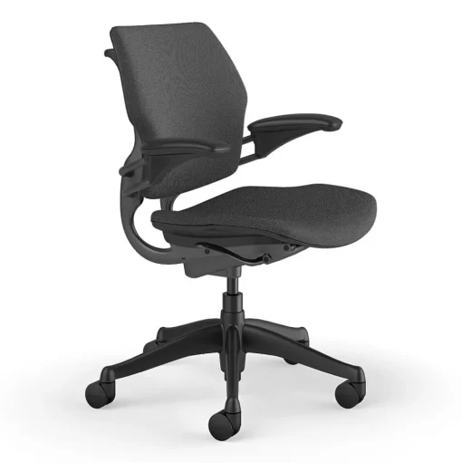 Humanscale Office Chairs<Freedom Ergonomic Fabric Swivel Task Chair, Gray (F111GFT12XFSHNSC)