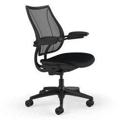 Humanscale Office Chairs<Liberty Ergonomic Fabric Swivel Task Chair, Black (L113BM10CF10XFSHNSC)