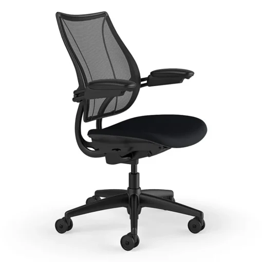 Humanscale Office Chairs<Liberty Ergonomic Fabric Swivel Task Chair, Black (L113BM10CF10XFSHNSC)