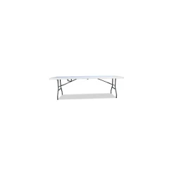 ICEBERG Folding Tables<Bifold Resin Folding Table, Rectangular, 94.5" x 29.9" x 30", White Granite Top, 2/Pack (ICE61273)