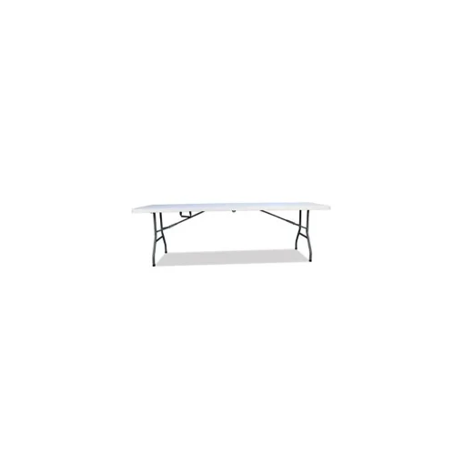 ICEBERG Folding Tables<Bifold Resin Folding Table, Rectangular, 94.5" x 29.9" x 30", White Granite Top, 2/Pack (ICE61273)